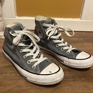 dark grey converse high tops
